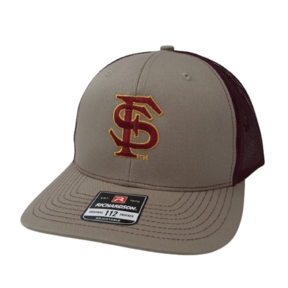 Florida State Seminoles Richardson 112 Trucker Mesh Snapback Cap Hat Embroidered - Picture 1 of 4